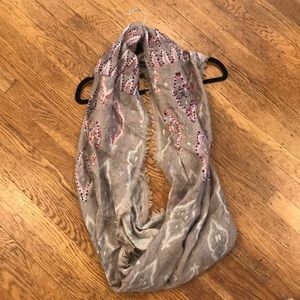 Stunning embroidered Anthropologie circle scarf